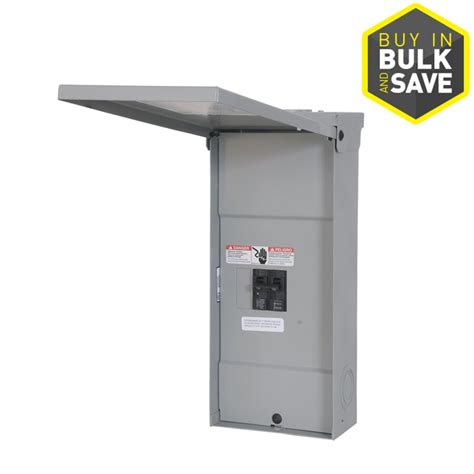 100 amp outdoor junction box|100 amp breaker panel lowe's.